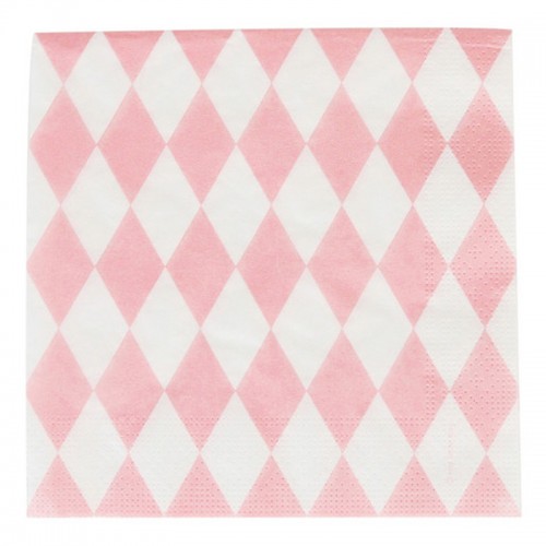 Guardanapos Losangos Rosa 